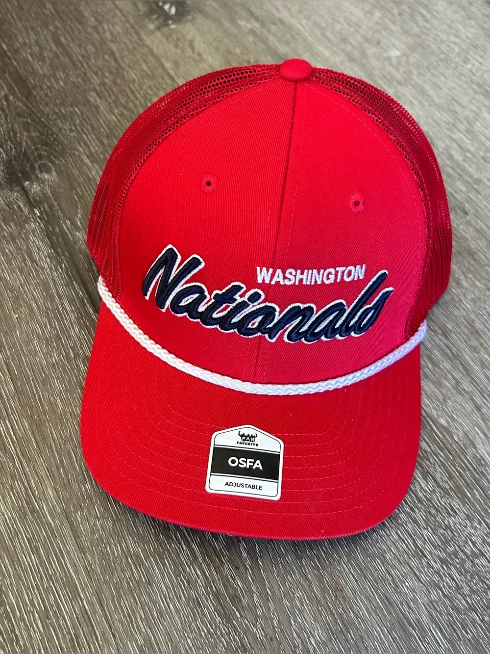 NWT Red MBL Washington Nationals Baseball Cap Hat